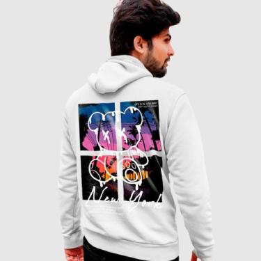 Imagem de Blusa Moletom Genuine Grit Masculina Estampada Algodão 30.1 Ted New Yo