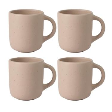 Imagem de Bloomhouse Caneca Corsica Clay Mug3 Reactive Glaze Mugs3, conjunto de 4 peças, Prosecco Blush Pink