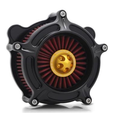 Imagem de Para harley davidson Sportster filtro de ar street road glide M8 softail dyna 103 107 entrada de ar Road King touring (OPS preto - vermelho - spike dourado, modelo B: Softail 93-15, Touring 00-07)