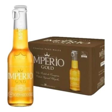 Imagem de Kit Cerveja Premium Gold Puro Malte Long Neck Com 18 Unidades 210ml Im