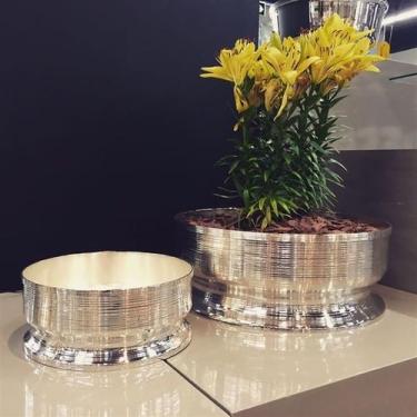 Imagem de Centro de Mesa Spin Pequeno Prata - St James