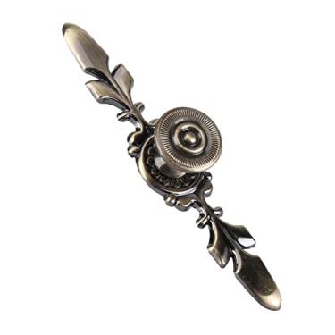 Imagem de Maçaneta da Gaveta do Armário Europeu, Elegantes Ferragens Vintage de Liga de Zinco, 120 Mm de Comprimento, 3640 G de Peso, 4 Cores, para Caixa de Joias de (Pequeno conjunto de