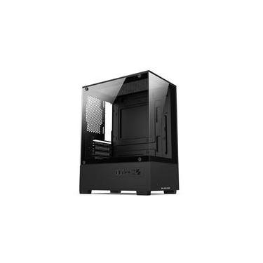 Imagem de Gabinete Gamer Bluecase BG-054 HIT, Mid tower, Micro ATX e Mini ITX, Frontal e lateral em vidro, USB 3.0, Sem FANs, Preto - BG-054BBX