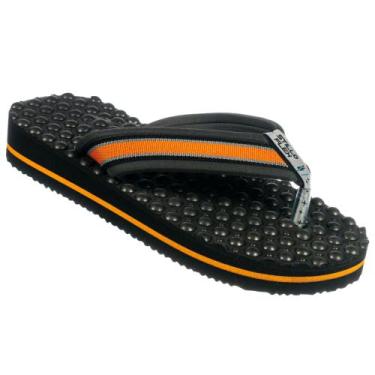 Imagem de Chinelo Masculino Para esporâo e fascite Plantar Stilloflex, Laranja, 