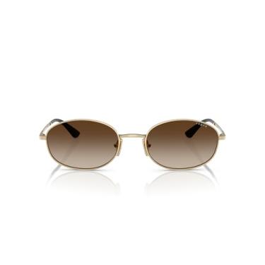 Imagem de Óculos de Sol Vogue Eyewear 0VO4323S 848/13 Tam 56 / Ouro - Lentes Marrom Gradiente