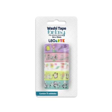 Imagem de Fita Adesiva Decorada Washi Tape Fantasy Leo&Leo - papelaria material 