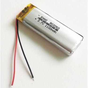 Imagem de Bateria 1100 Mah 3,7v 8mm X 20mm X 60mm Grossa Ml - KMIG
