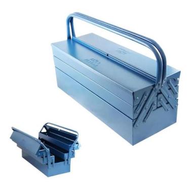 Imagem de Caixa De Ferramentas Sanfonada 5 Gavetas Fercar- Azul - RM 