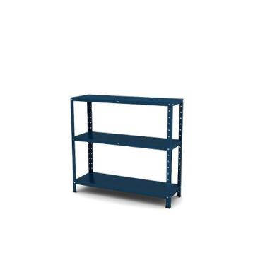 Imagem de Estante de Aço Multiuso Baixa Pandin 90 cm Azul Del Rey
