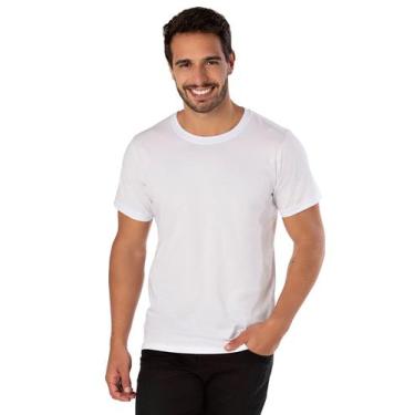 Imagem de Camiseta manga curta masculina plus size sku:cfcp10 - R.S MODAS, Branc