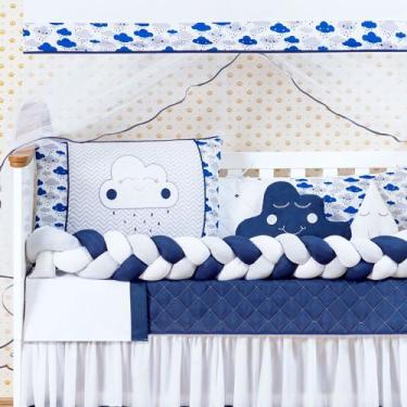 Imagem de Kit De Berço Nuvem 12 Peças - Kit berço nuvem 12 peças, Marinho