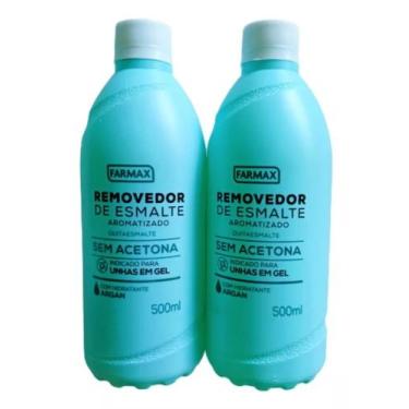 Imagem de Kit 2un farmax removedor argan sem acetona 