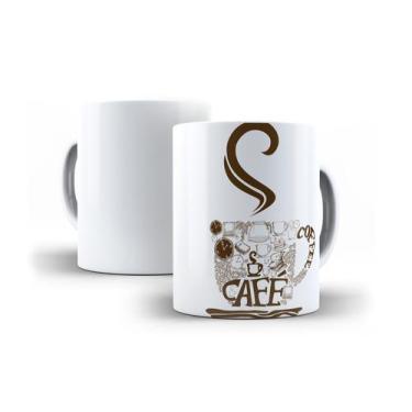 Imagem de Xícara Branca Porcelana Café/Coffee + Caixinha - RYLLO