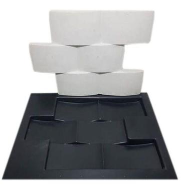 Imagem de Forma 3D Gesso e Cimento ABS - Tijolinho Côncavo - Xmoldes Formas 3D