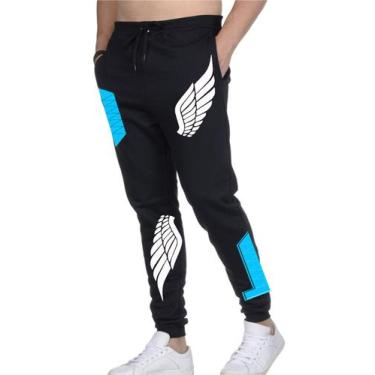 Imagem de Calça moletom masculina e feminina angelical - Wribeiro, M, Preto, mas