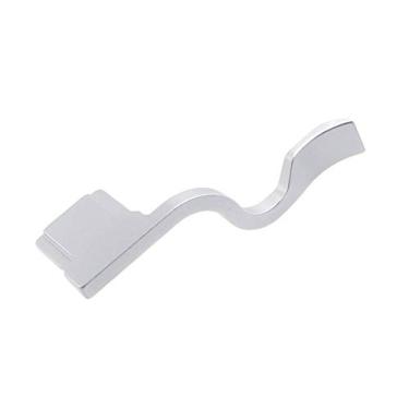 Imagem de HITHUT Capa de metal com aderência de polegar para cima para câmera Sony A9 A7III A7R3 A7M3 A7RIII prata com melhor equilíbrio e conveniência de aderência