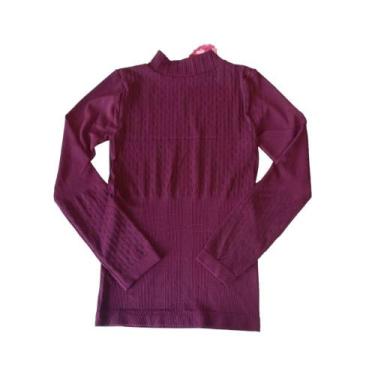 Imagem de Básica Segunda Pele Gola Alta com Detalhes - Pink Zebra