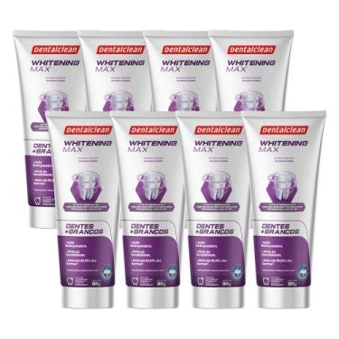 Imagem de Kit 8 Pasta de Dente Gel Whitening Max Clareamento 90g Creme Dental De