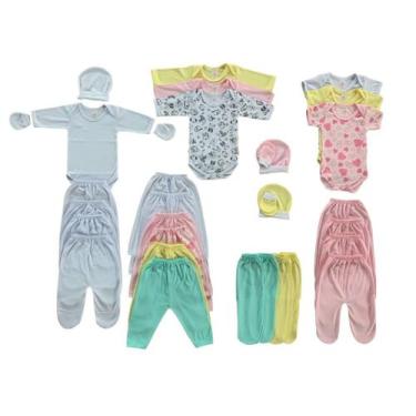 Imagem de Kit 30 Pçs Enxoval Bebes Roupas Para Recem Nascido Atacado - Jolen Bab