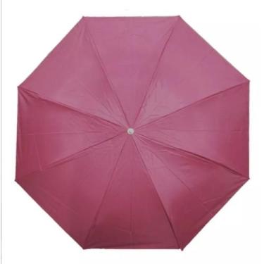 Imagem de Sombrinha Guarda Chuva Poliester Dupla Face Preta Rosa Vermelho - Guar