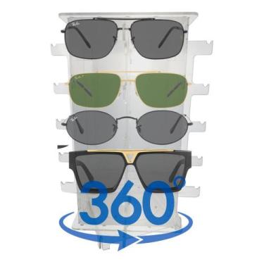 Imagem de Carrossel Expositor Loja 20 Óculos Giratório Vitrine Ótica Balcão Vare