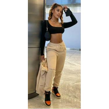 Imagem de Blusa top cropped manga longa suplex frente dupla.. - ALB/ESL, Preto, 