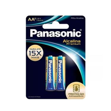 Imagem de Pilha Alcalina Premium pequena AA com 2 - Panasonic
