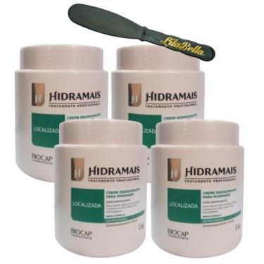 Imagem de 4UN Creme Massagem Phytocafeil 1KG Hidramais + Espátula