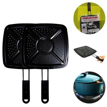 Imagem de 2 Chapas Difusor de Indução 32cm Frigideira Banho Maria - Top Mix