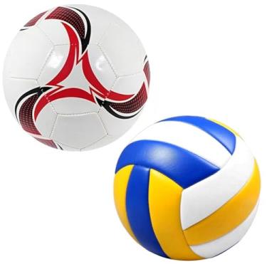 Imagem de Combo Com 1 Bola de Futebol Campo Capotão e 1 Bola de Vôlei para Quadra Areia Praia