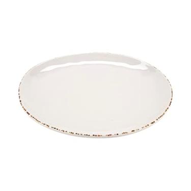 Imagem de GET CS-10-RM-EC Prato de jantar de melamina à prova de estilhaçamento, 26,7 cm, moedor rústico (conjunto de 4)
