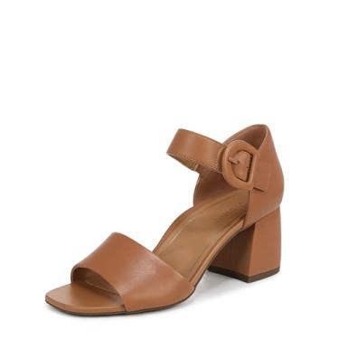 Imagem de Vionic Sonoma Chardonnay Salto fechado fechado nas costas – Sapatos sociais femininos com alça ajustável que inclui uma palmilha ortopédica e sola acolchoada para suporte do arco, ajuste médio e largo, Couro napa camelo, 8