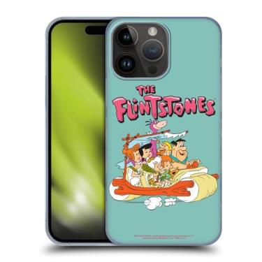 Imagem de Head Case Designs Capa rígida oficialmente licenciada pela família Flintstones Graphics compatível com Apple iPhone 15 Pro Max