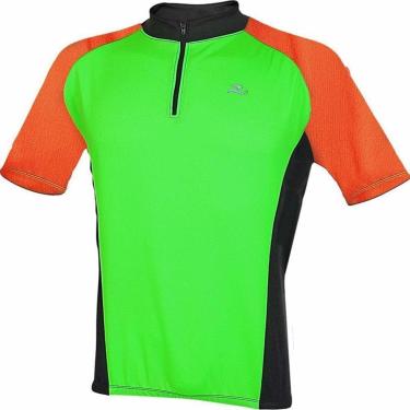 Imagem de CAMISETA REALTEX 998 COM ZIPER M/C VERDE/PRETO P-Unissex
