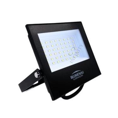 Imagem de Refletor Holofote Led 50w Watt Branco IP66 6500k 110V / 220V Blumenau Prova d Agua Uso Externo Custo beneficio Exelente iluminação Luz forte