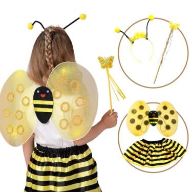 Imagem de Kit Fantasia 4 Pçs Abelha infantil Carnaval