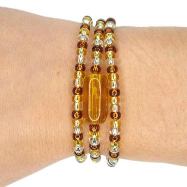 Imagem de Pulseira Guia de Proteção Orixá Obaluaê - Balaio de Santo, 17 cm