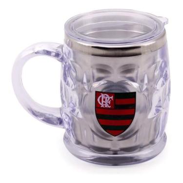 Imagem de Caneca Flamengo Mengão Oficial Térmica Com Tampa - 500ml  - Mileno, Ca