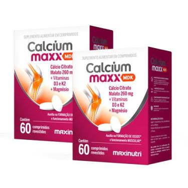 Imagem de Kit 2 Calcium Maxx MDK Cálcio Citrato Malato 260mg Maxinutri