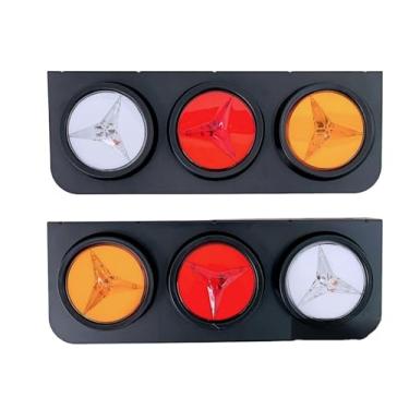 Imagem de Par Lanterna Traseira Led Caminhão Utilitario Carreta Reboque 24V KLXQTL-207 - KLX