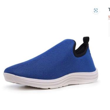 Imagem de Tênis Slip On Palmilha De Gel Esporão Academia  - Tk Moda, Azul, 45