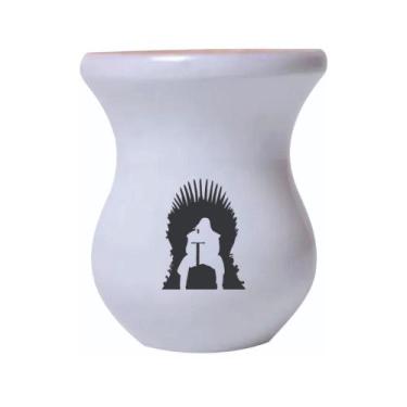 Imagem de Cuia De Madeira Branca Personalizada Game of Thrones mod.03 - Mix atac