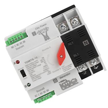 Imagem de Switch Automático de Potência Dupla, Shell de PC, 2p 8kv 2 Modos, Fonte de Alimentação de Backup Pública, AC 220V, para Escritório de Fábrica de Origem Doméstica (16a)