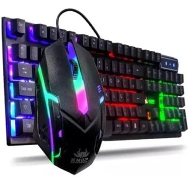 Imagem de Kit Gamer RGB, Teclado e Mouse com LED, Modelo Master D280