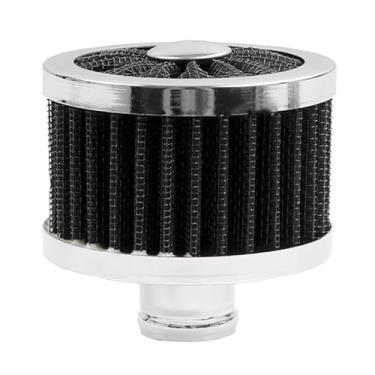 Imagem de RASNAUTO Tampa de válvula de 23 mm, filtro de ar para carro, filtro universal de entrada de ar frio, ventilação de alto fluxo, preto