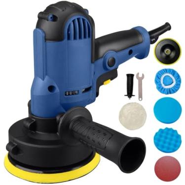 Imagem de Politriz e Lixadeira Automotiva 220V/600W, 1600-4500 RPM, Mandril 125mm, com 7 Acessórios, Azul e Preto 220v