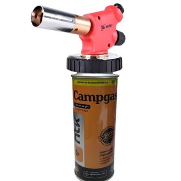 Imagem de Kit mini maçarico á gás 914279 mtx + refil gás butano