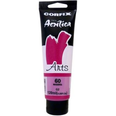 Imagem de Tinta Acrílica Arts Corfix 120ml 120ml G2 - 85120, 060 - MAGENTA