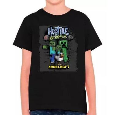 Imagem de Camisa Minecraft Jogo Filme Gamer Infantil E Masculina Adulto 100% Alg