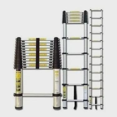 Imagem de Escada Telescópica de Alumínio 5 metros 13 Degraus